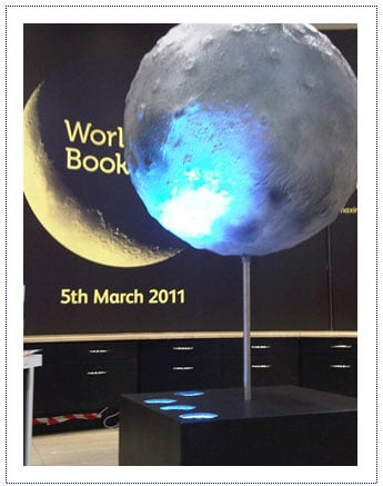 Giant Prop - Rotating Moon Instore Display