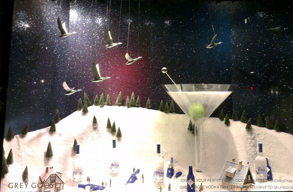 Christmas - Grey Goose Selfridges window