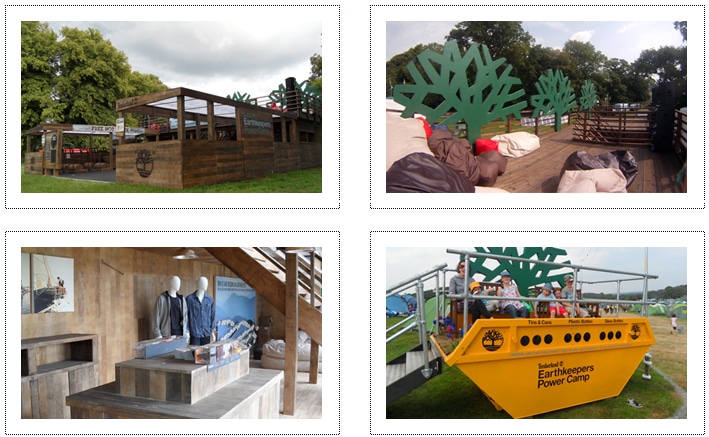 Timberland - Festival Container stand - overview